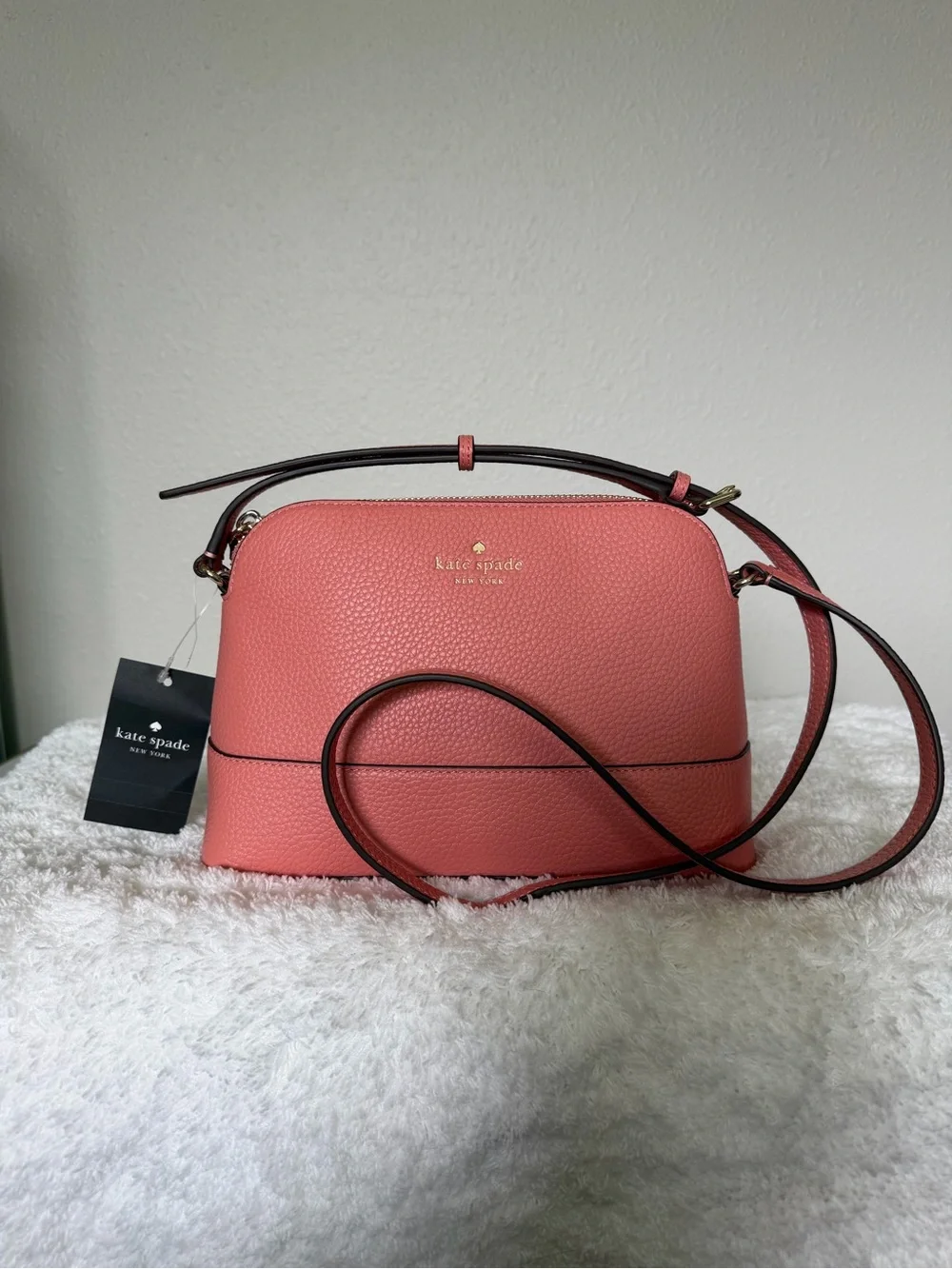 Kate Spade Southport Ave Pebbled Leather Terracotta Crossbody Bag